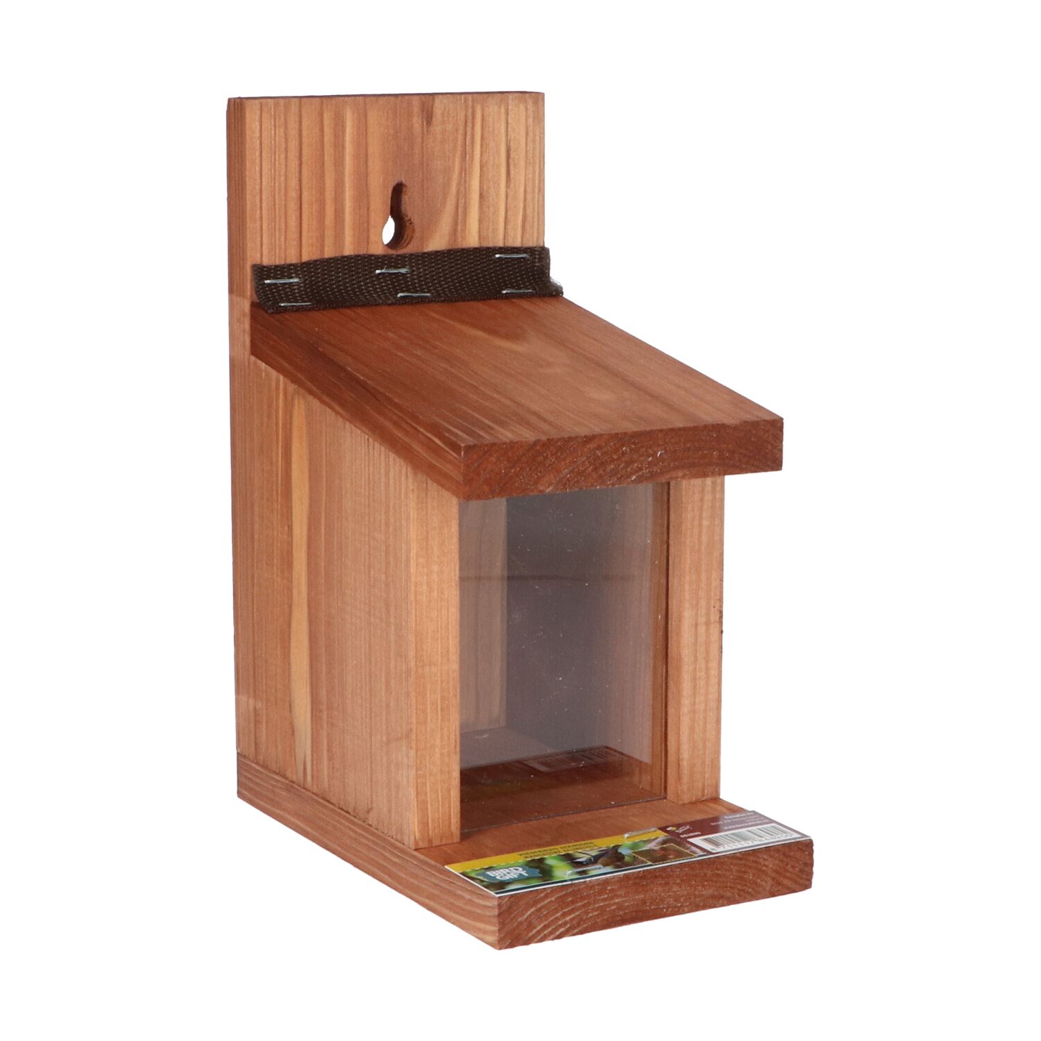Bûten Gift - Houten eekhoorn voederhuisje - L20,5xB11xH27,5 cm afbeelding