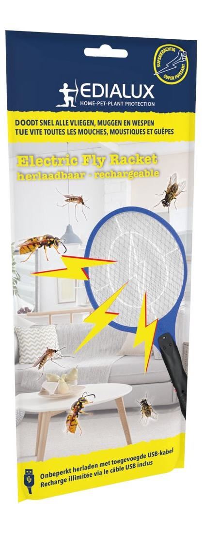 Edialux Electric Fly Racket Herlaadbaar afbeelding