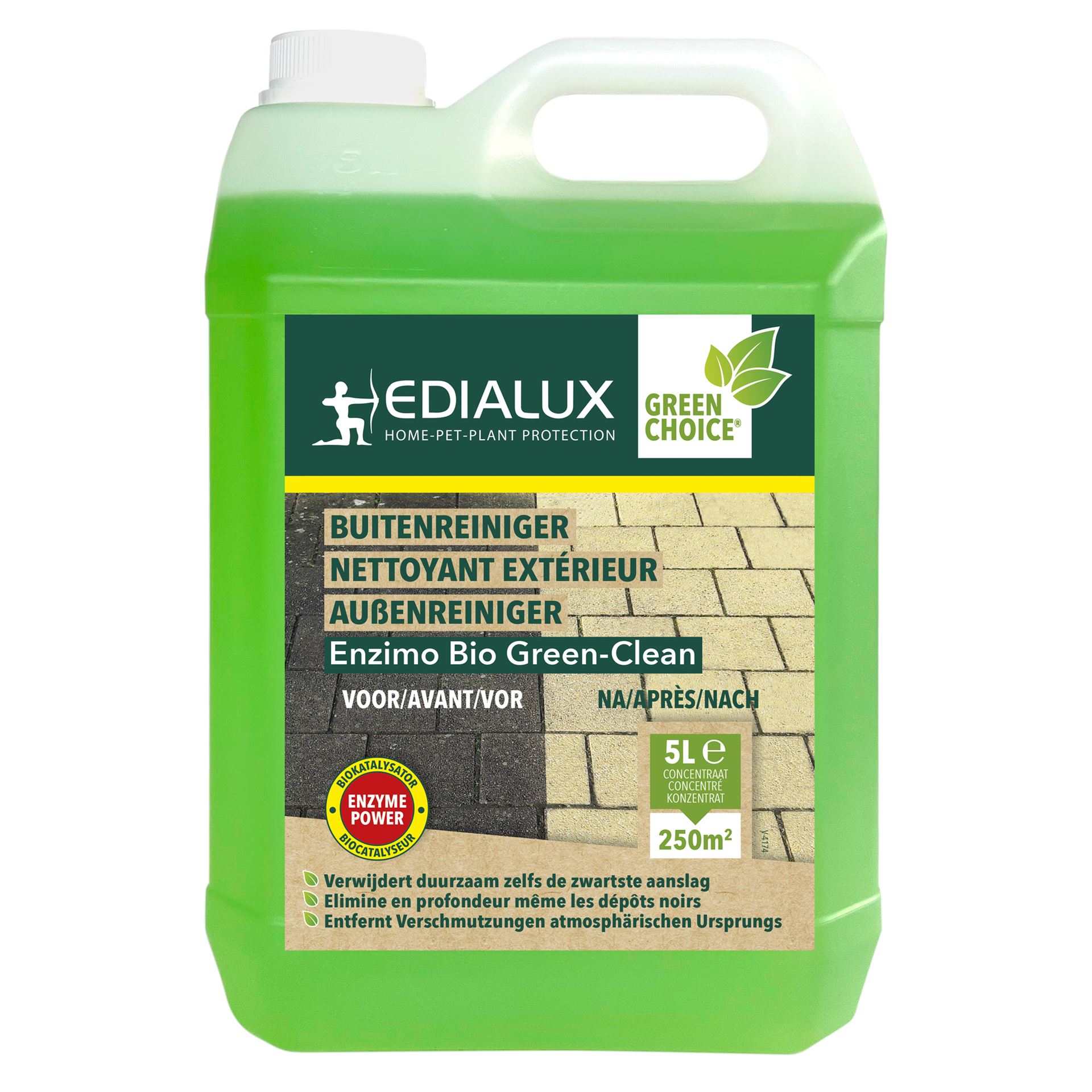 Edialux - Enzimo Bio Green-Clean - 5L - tegen zwarte aanslag