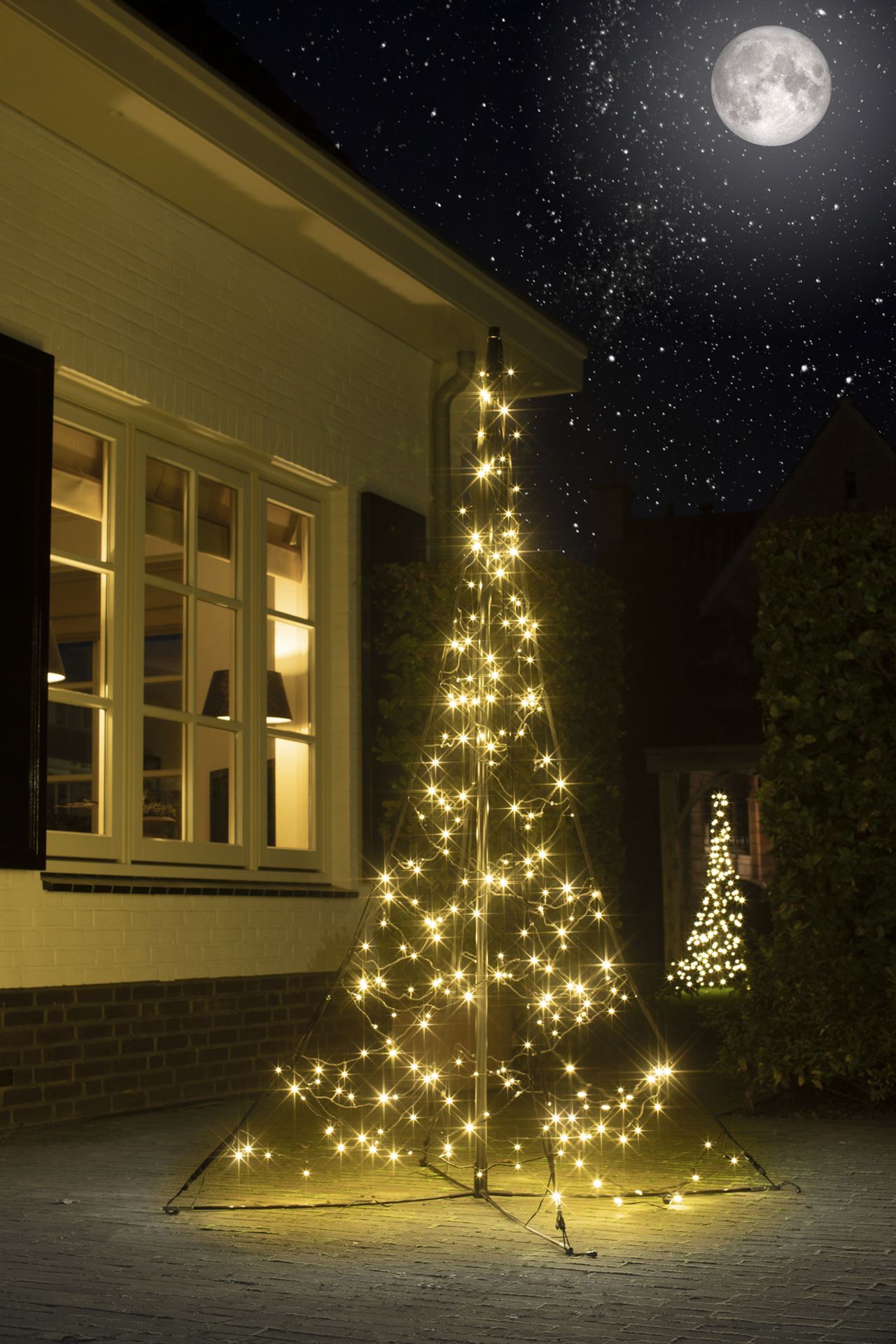 Fairybell All Surface verlichte kerstboom - 200 cm - 240 warm witte&twinkelende ledlampjes - met statief afbeelding