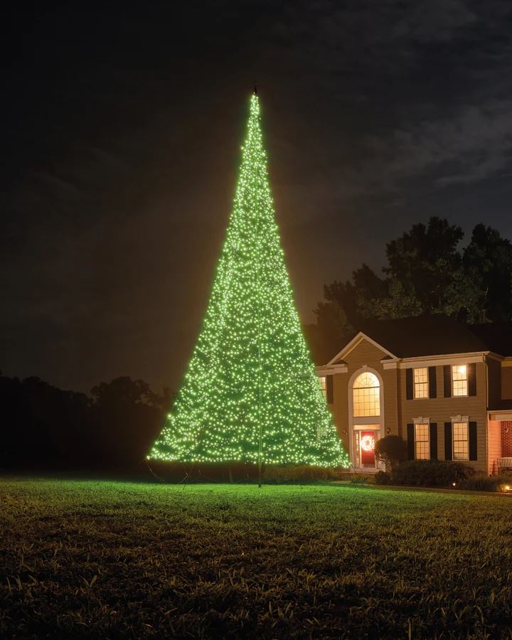 Fairybell Smart Magic vlaggenmast kerstboom - 10 m - 4032 ledlampjes - exclusief vlaggenmast afbeelding