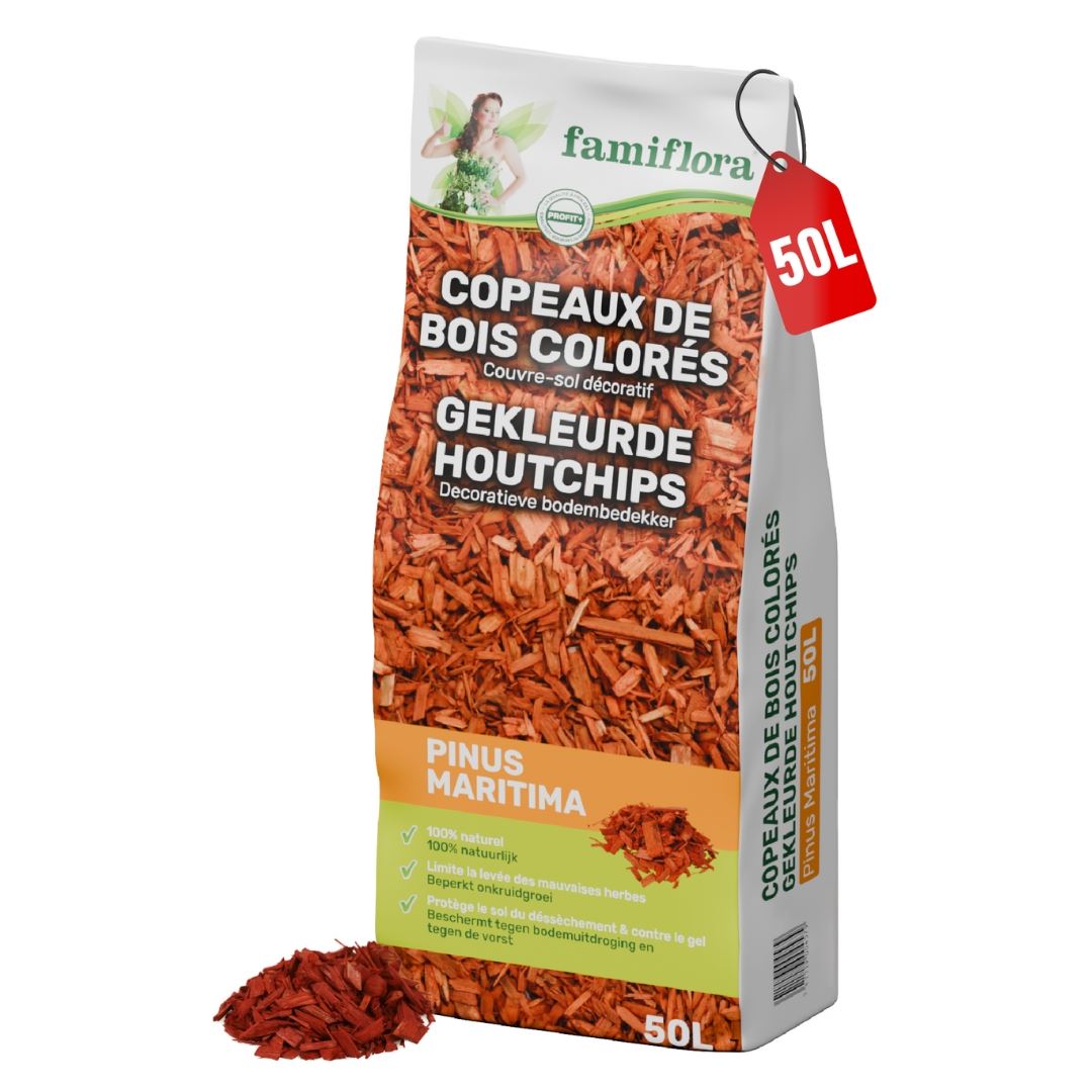 Famiflora gekleurde houtchips - 50 l afbeelding
