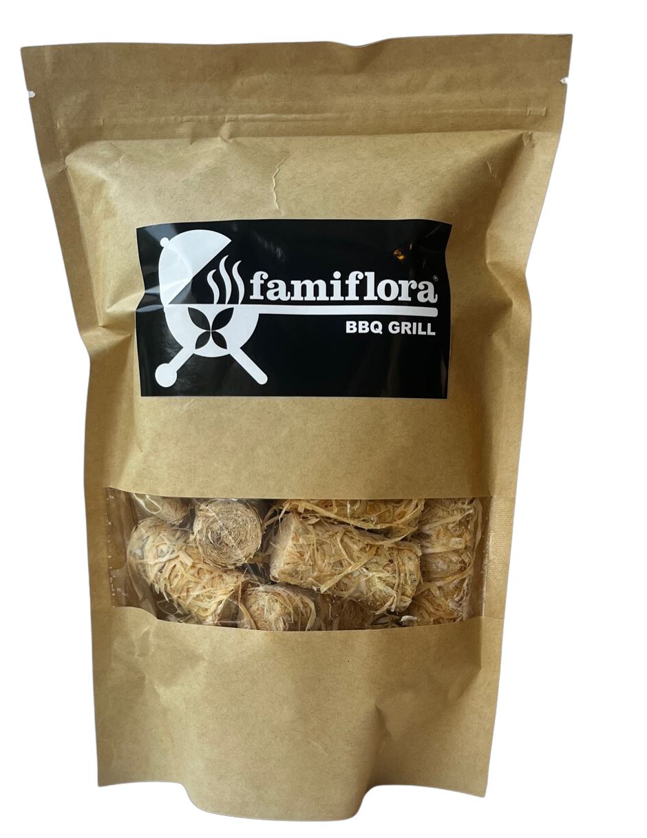 Famiflora aanmaakkrullen houtwol - 325 gr afbeelding