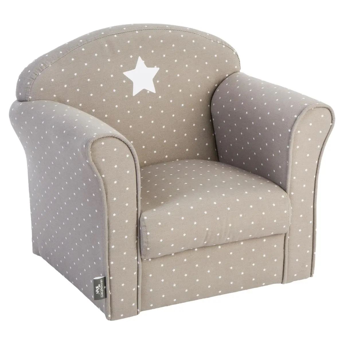 Atmosphera kinderfauteuil Club - Taupe - Klassieke kinderstoel / zetel afbeelding