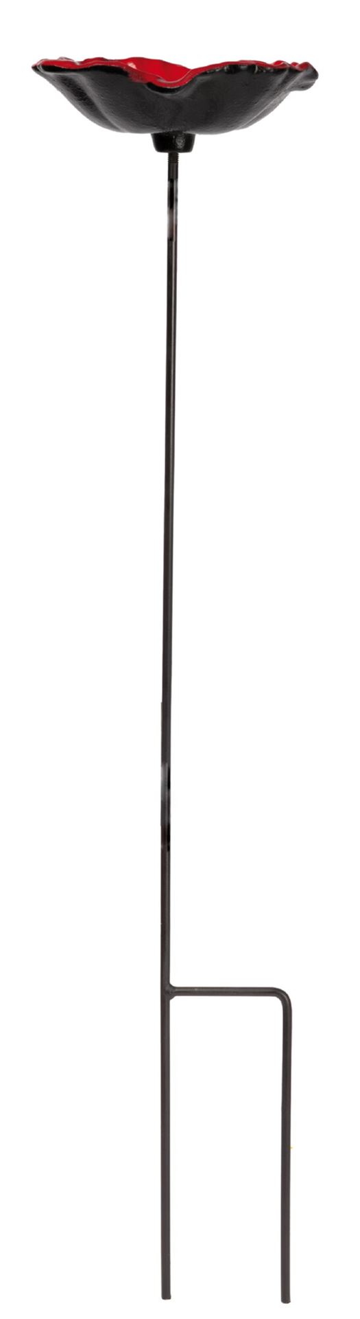Bûten Gift - Feeder met tuinsteker - Papaver - H75xØ14,5 cm afbeelding