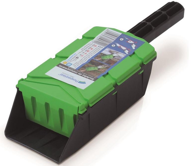 Prosperplast Feeder Sharkie - Handstrooier - Groen - Nauwkeurig Doseren - Veelzijdig - Compact Design afbeelding