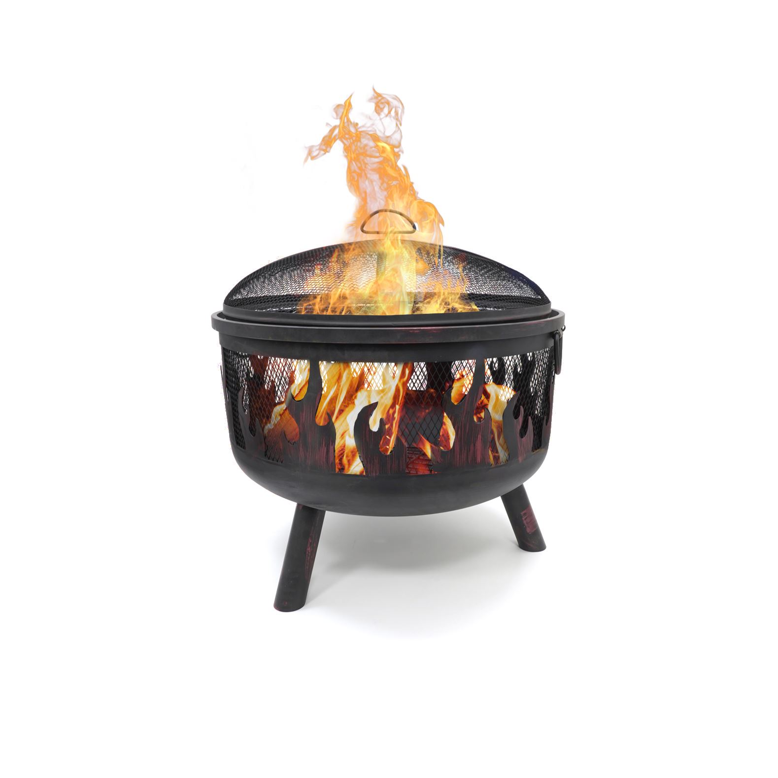 HEAT vuurkorf Hornset met grillplaat en vonkenscherm – zwart