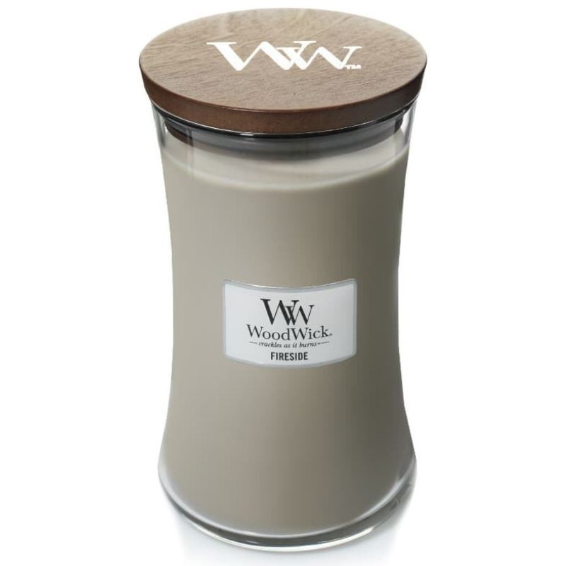 WoodWick geurkaars - Large Hourglass - Fireside
