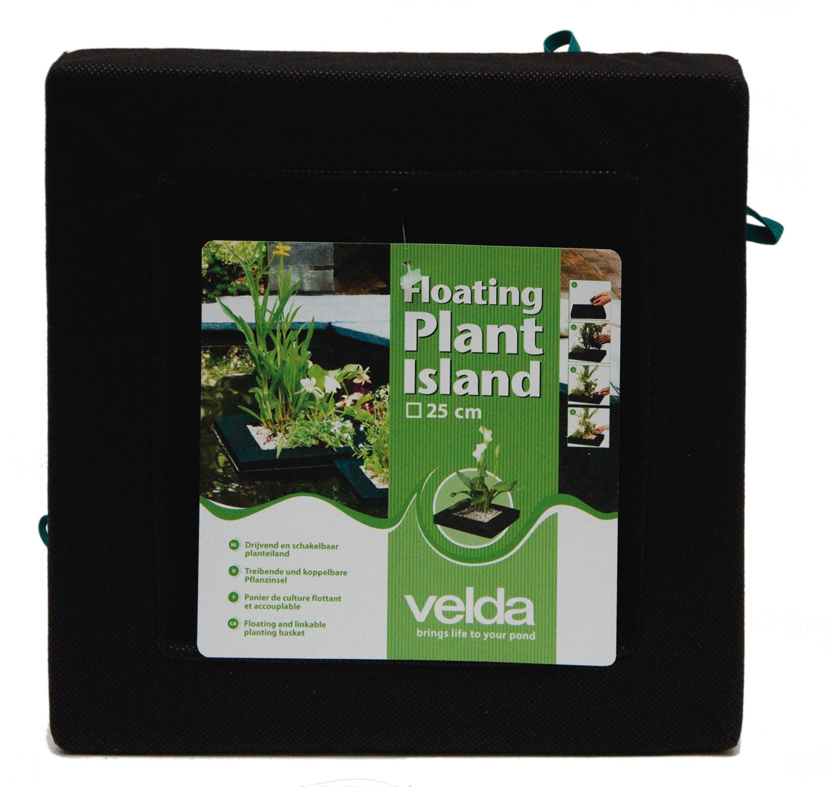 Velda Floating Plant Island vierkant 25cm - drijvend en schakelbaar planteneiland afbeelding