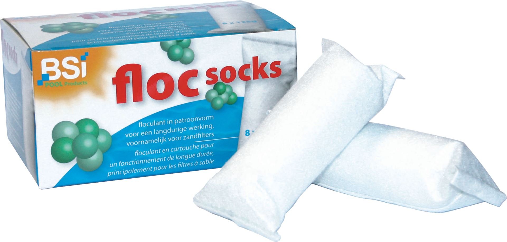 BSI Floc Socks - 8x125g - flocculatiekousje voor de skimmer afbeelding