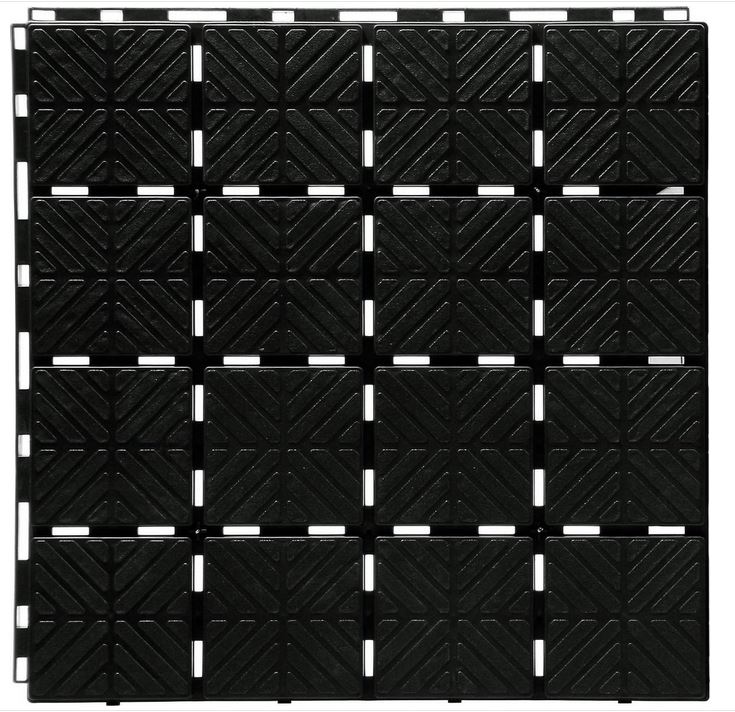 Prosperplast Easy Square - Tuintegel - Zwart - Antislip - Kliksysteem - Weerbestendig afbeelding