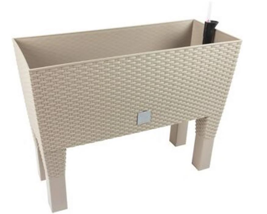 Prosperplast Rato Case High - Bloempot - Mokka - Verhoogd - Watergeefsysteem - 60x25x46 cm afbeelding