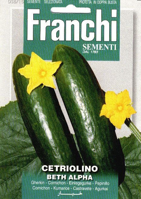 Franchi Sementi Augurk zaden - Cetriolino Beth Alpha afbeelding
