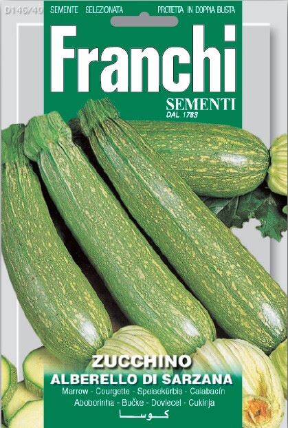 Franchi Sementi Courgette zaden - Alberello Di Sarzana afbeelding