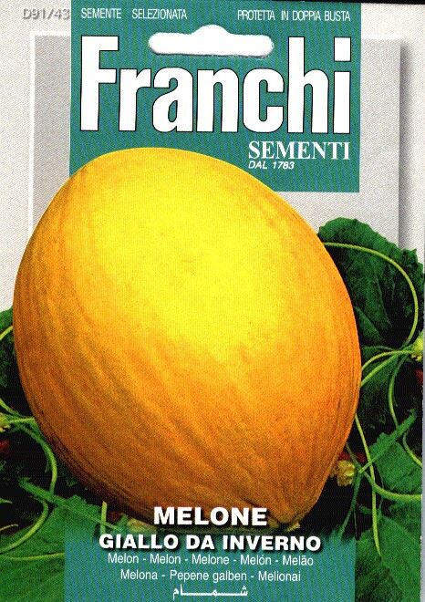 Franchi Sementi Meloen zaden - Melone Giallo Da Inverno afbeelding