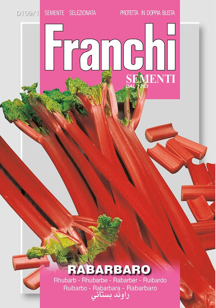 Franchi Sementi Rabarber zaden - Rabarbaro afbeelding