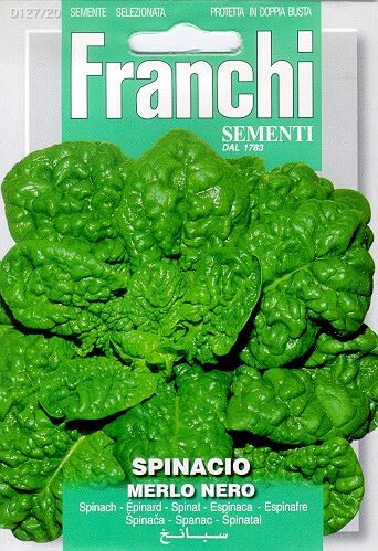 Franchi Sementi Spinazie zaden - Spinacio Merlo Nero - Donkerbladig afbeelding