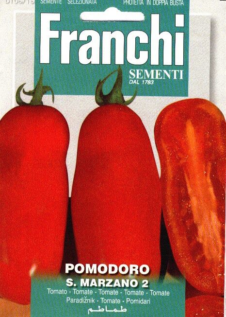 Franchi Sementi Tomaat zaden - Pomodoro S. Marzano 2 - Langwerpig afbeelding