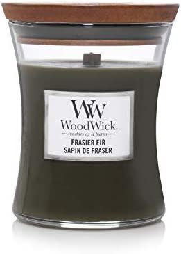 WoodWick geurkaars - Medium Hourglass - Frasier Fir afbeelding