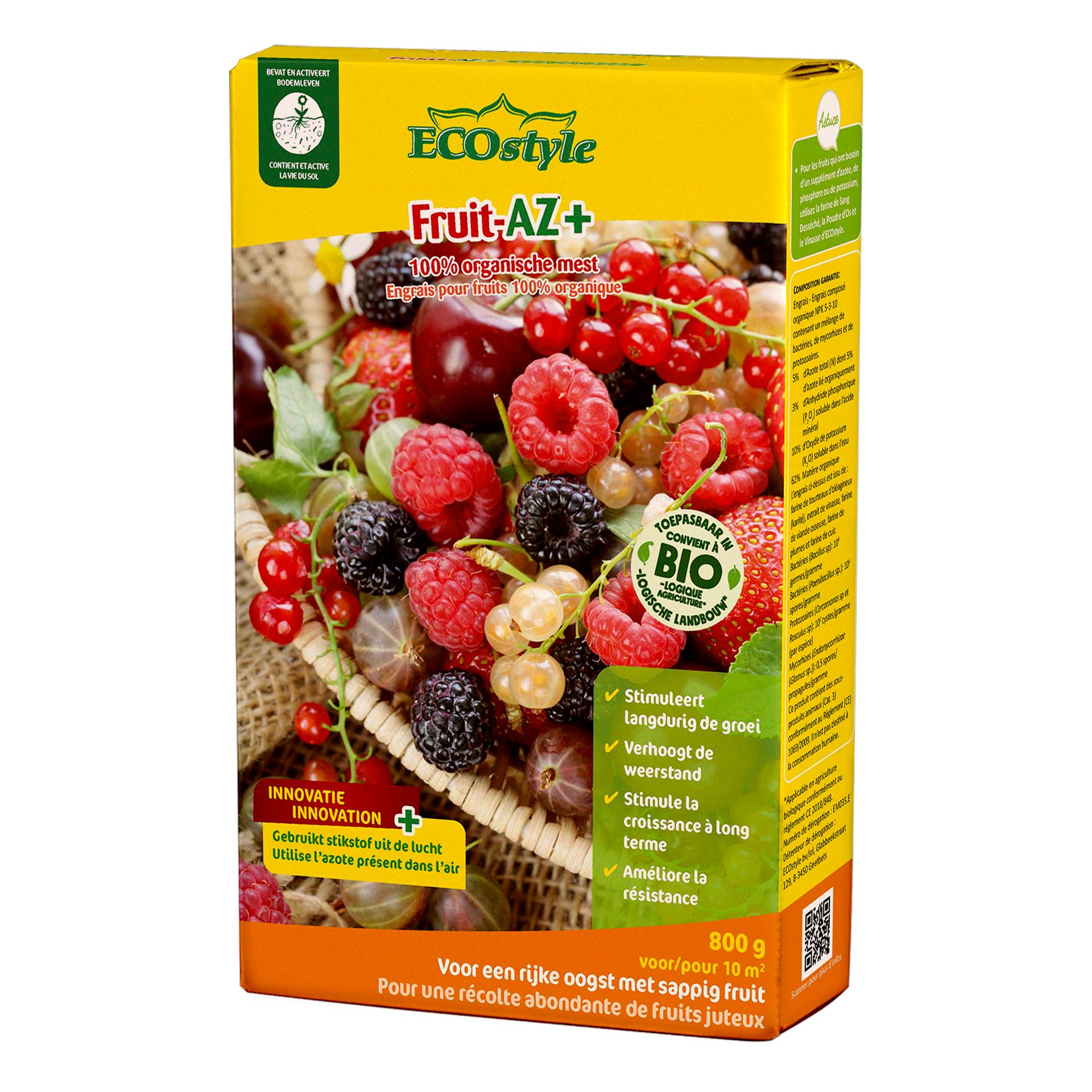 ECOstyle meststof voor fruit– 800 g afbeelding
