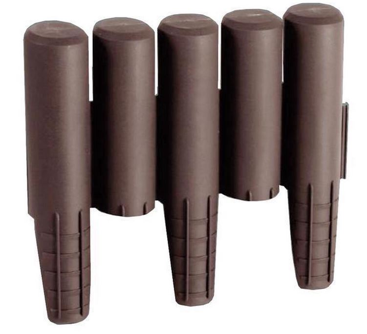 Prosperplast kunststof afboording - Palisada - H: 24cm x L2,7m - bruin