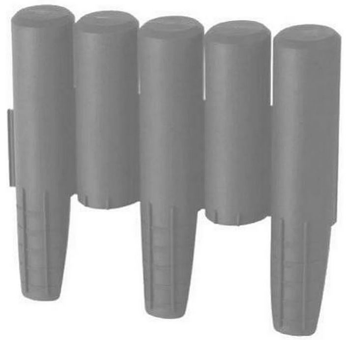 Prosperplast kunststof afboording - Palisada - H: 26cm x L: 10m - grijs afbeelding