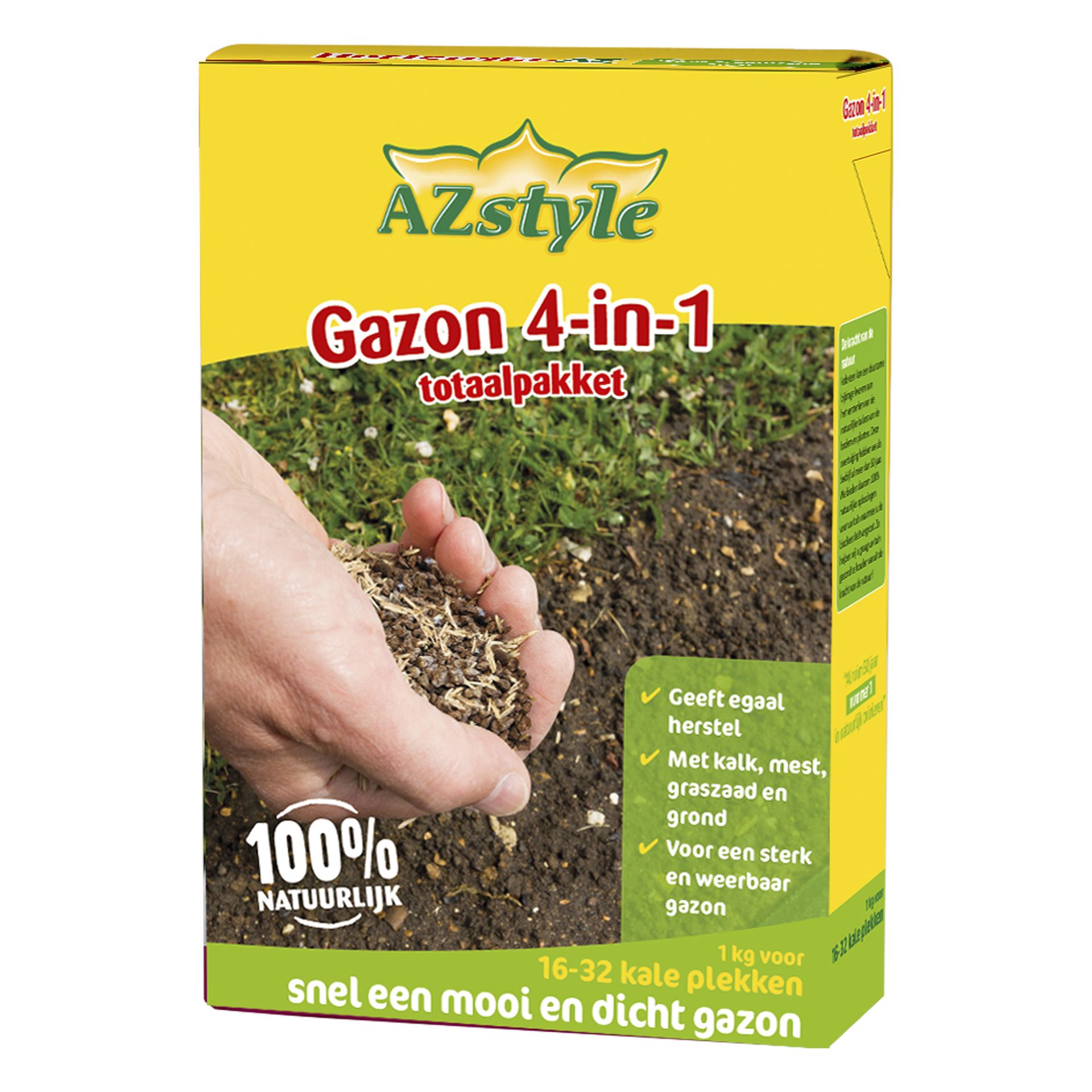 Ecostyle gazonmeststof 1kg - Gazon 4-in-1 totaalpakket afbeelding