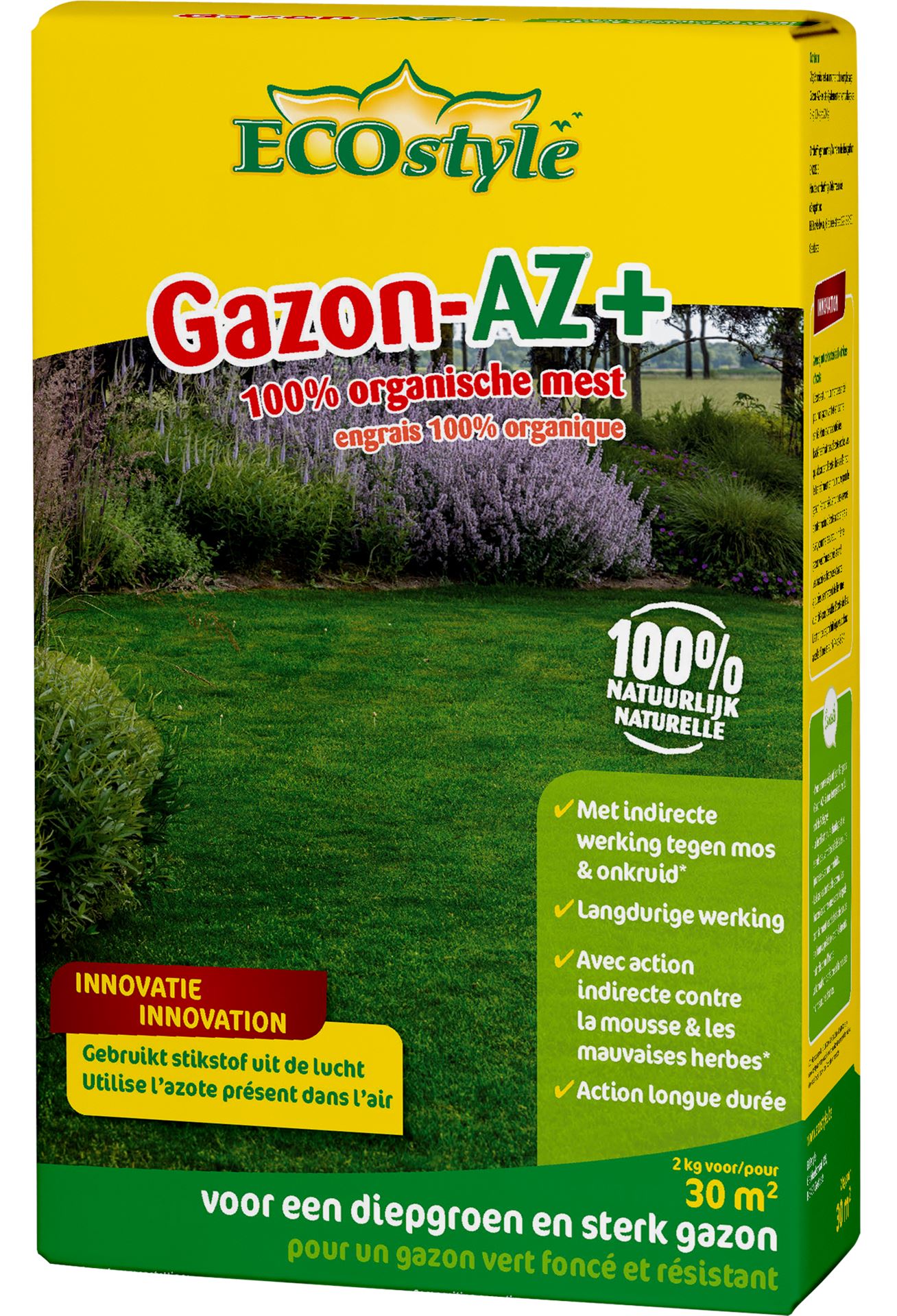 Ecostyle gazonmeststof 2kg voor 30m² - Gazon-AZ+ afbeelding