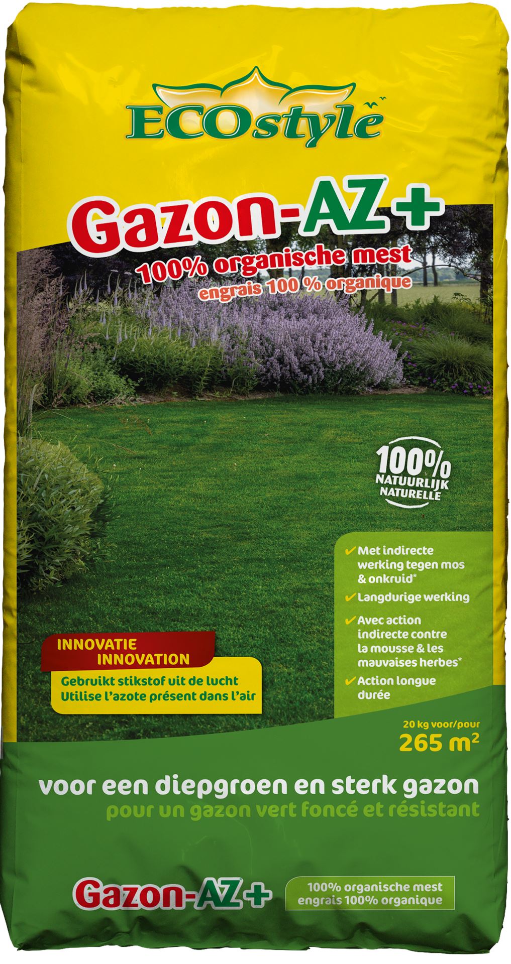 Ecostyle gazonmeststof 20kg voor 265m² - Gazon-AZ+ afbeelding
