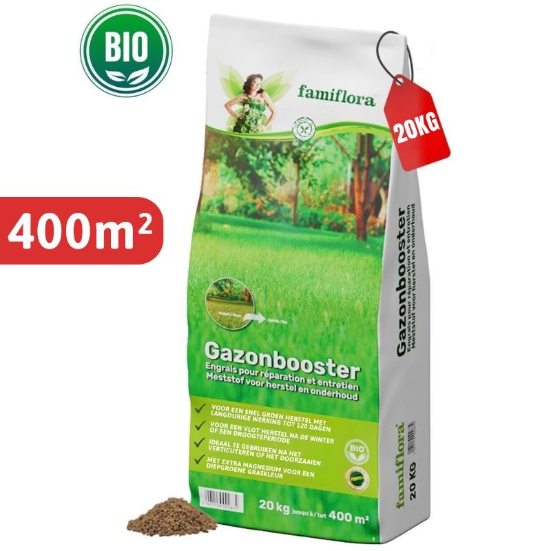 Famiflora gazonmeststof 20kg voor 400m² - Booster afbeelding