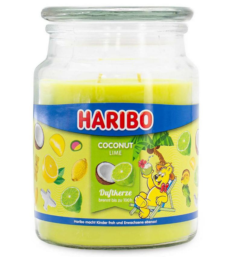 Haribo geurkaars - Coconut Lime - groot afbeelding