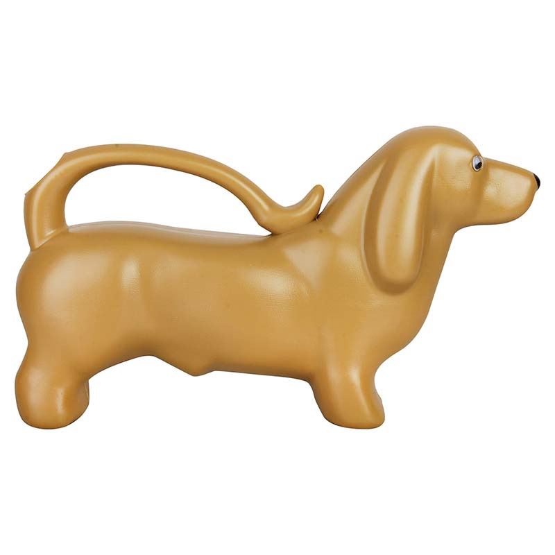 Esschert Design Gieter teckel goud/bruin - 2 L afbeelding