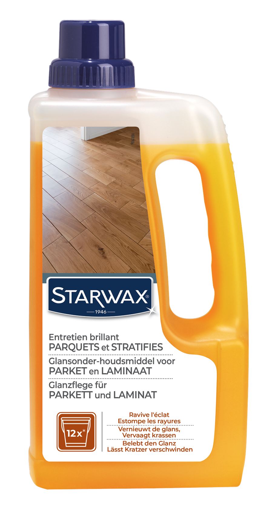 Starwax glansonderhoudsmiddel voor gecoat parket en laminaat - 1L afbeelding