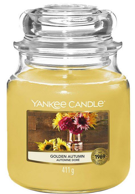Yankee Candle geurkaars - Golden Autumn - Medium Jar afbeelding