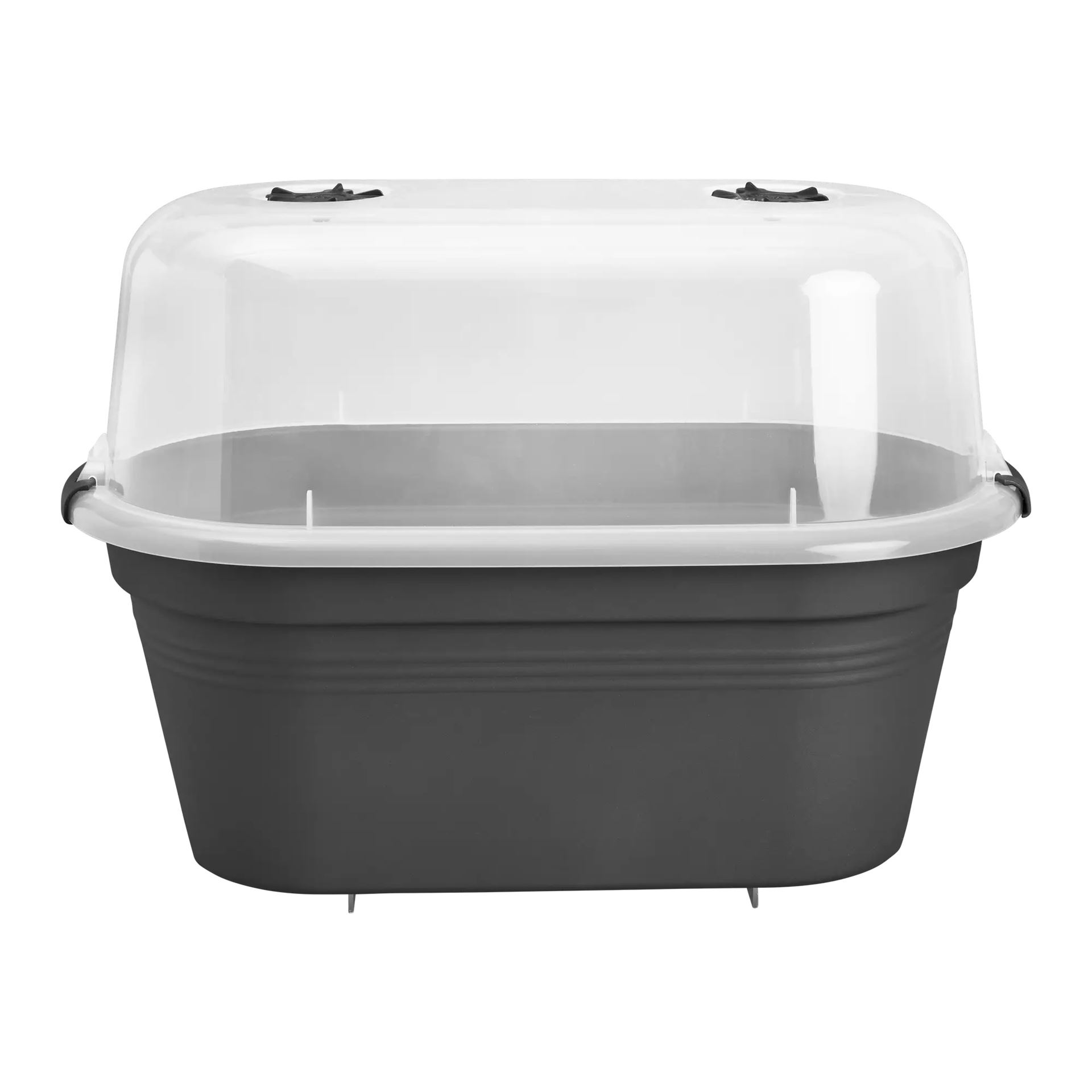 elho Greenville Easy Balcony 52 - Living black (Zwart) - L 52 x B 21 x H 19 cm - Ideaal voor balkon - 100% gerecycled afbeelding