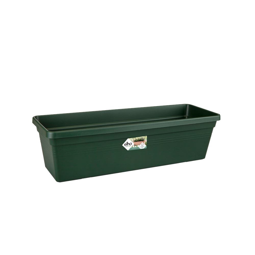 elho Green Basics Balkonbak 80 - Blad groen (Groen) - L 79 x B 17 x H 14 cm - Ideaal voor balkon en buiten - 100% gerecycled afbeelding