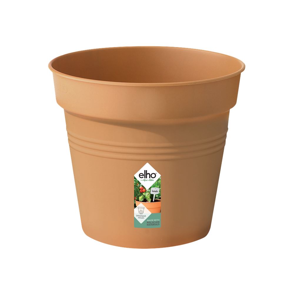 elho Green Basics Kweekpot 27 - Mild terra (Bruin) -Ø 27 x H 25 cm - Ideaal voor binnen en buiten - 100% gerecycled afbeelding
