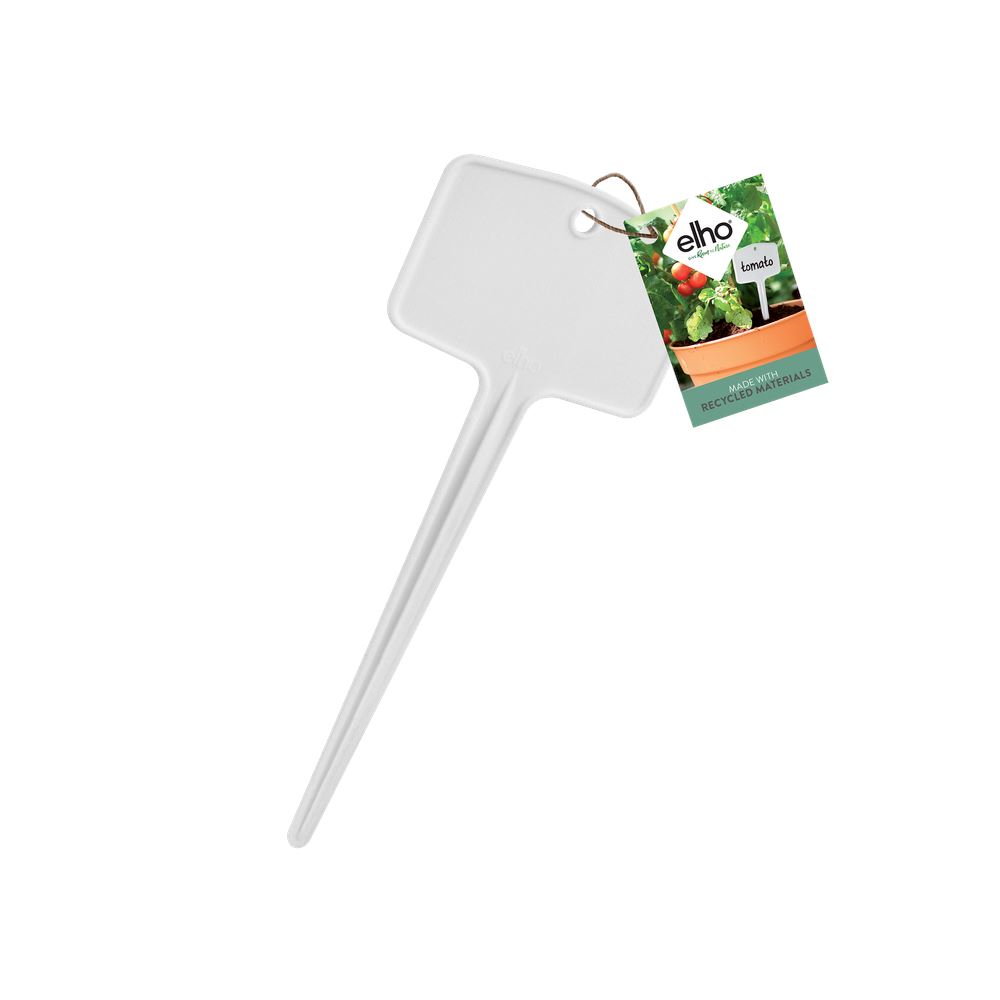 elho Green Basics Plantlabels S (set/5) - Wit (Wit) - L 7 x B 0 x H 13 cm - Ideaal voor buiten - 100% gerecycled afbeelding