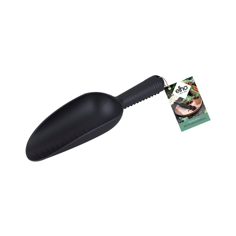 elho Green Basics Schep S - Living black (Zwart) - L 8 x B 26 x H 4 cm - Ideaal voor binnen en buiten - 100% gerecycled afbeelding