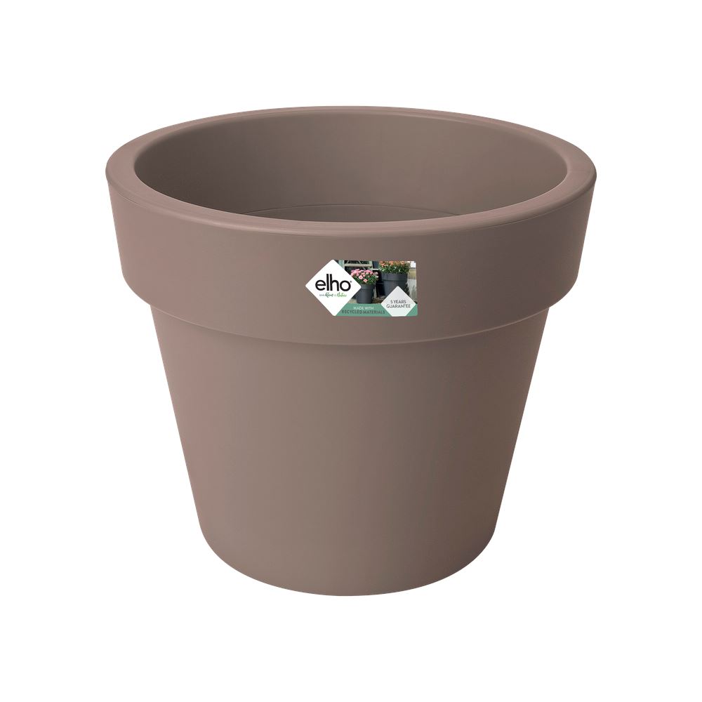 elho Green Basics Top Planter 47 - Taupe (Bruin) -Ø 47 x H 40 cm - Ideaal voor buiten - 100% gerecycled afbeelding