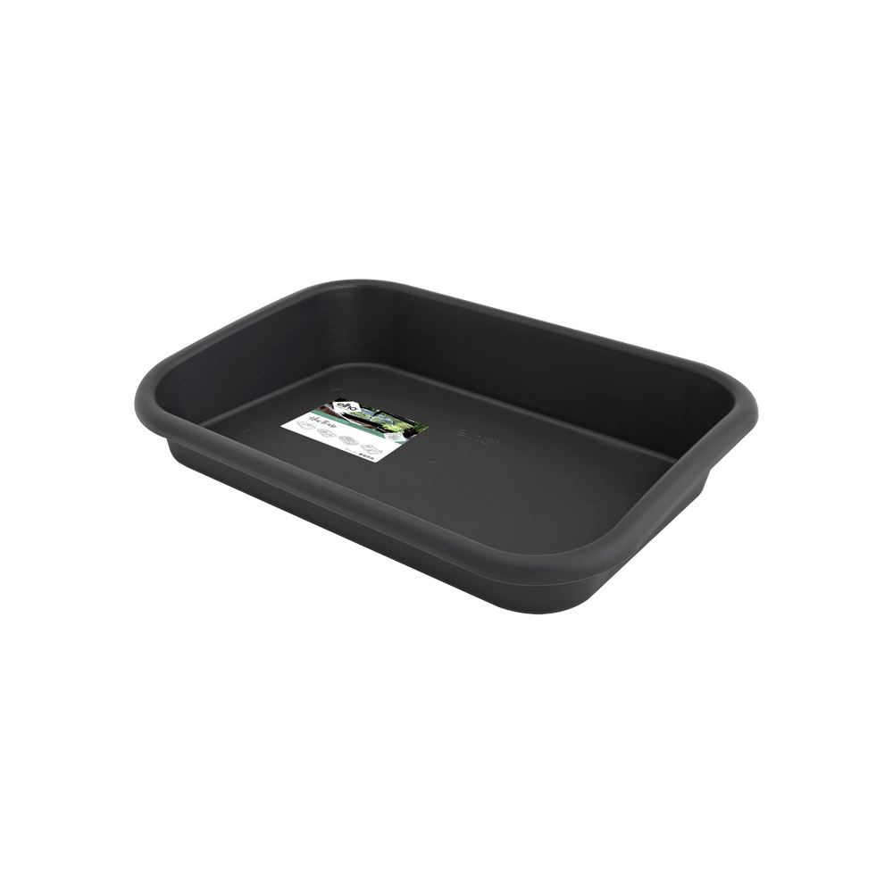 elho Tuintray 59 - Green Basics - Zwart - 59cm x 42cm x 11cm afbeelding