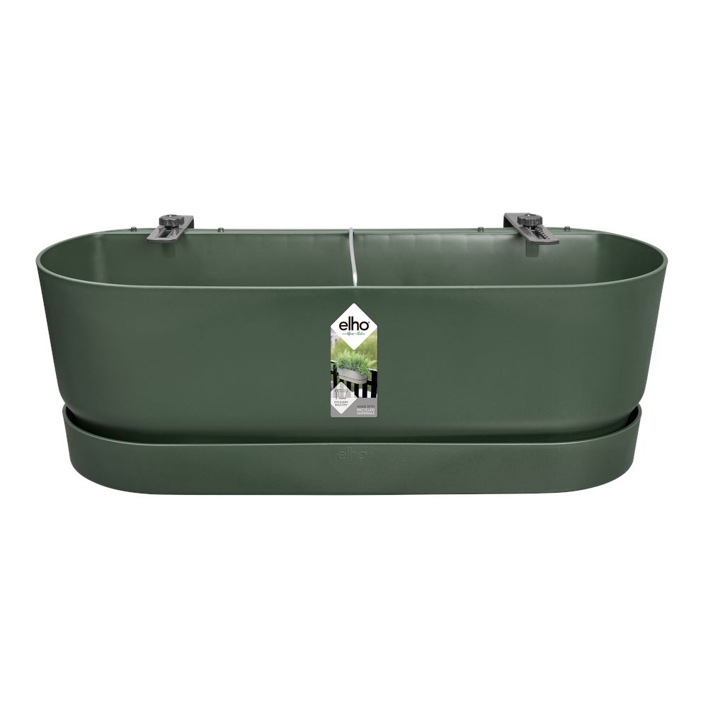 elho Greenville Easy Balcony 52 - Blad groen (Groen) - L 52 x B 21 x H 19 cm - Ideaal voor balkon - 100% gerecycled afbeelding