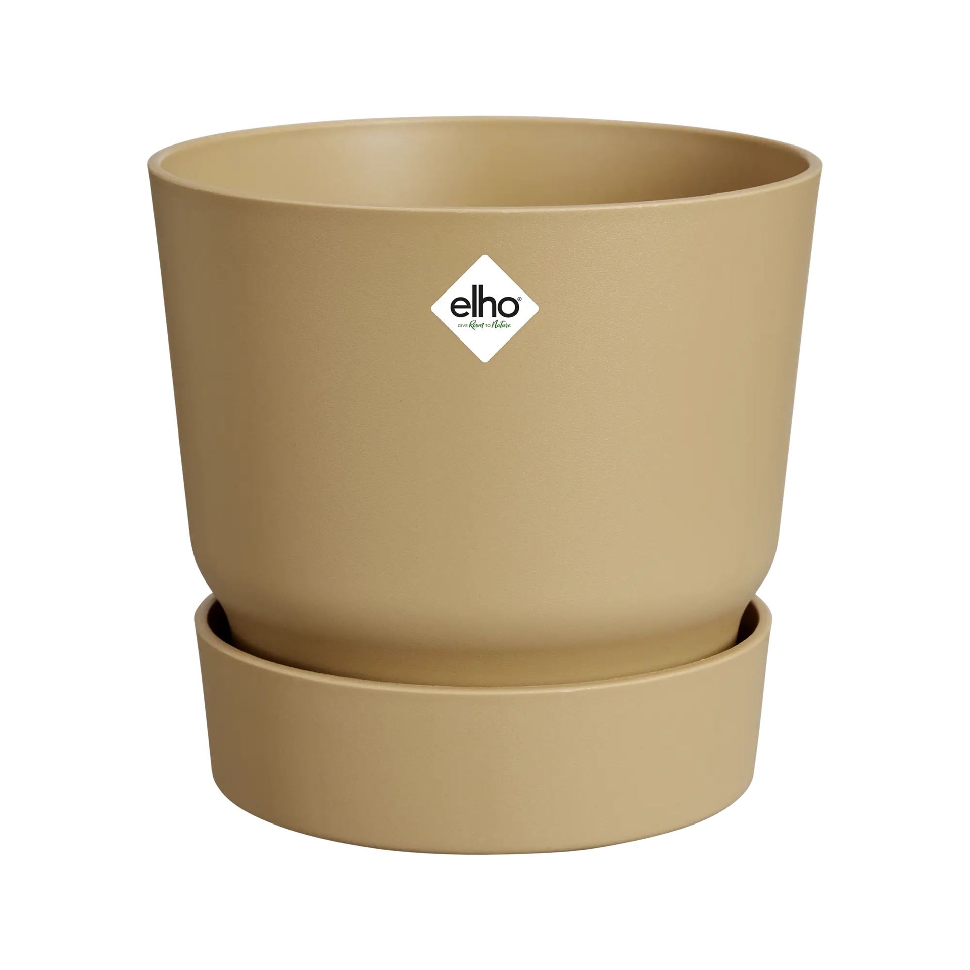 elho bloempot Greenville Round 40 - Golden Sand (Geel) - Diameter 39 x H 37 cm afbeelding