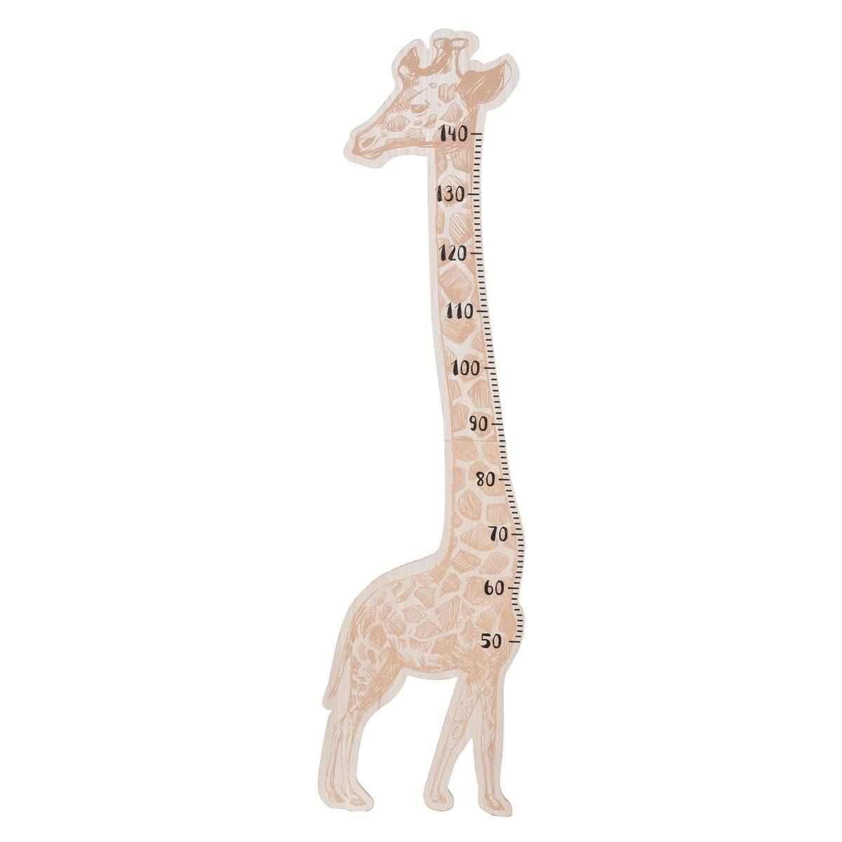Atmosphera giraffe meetlat/groeimeter - Meet de groei van je kinderen - Tot 140 cm afbeelding