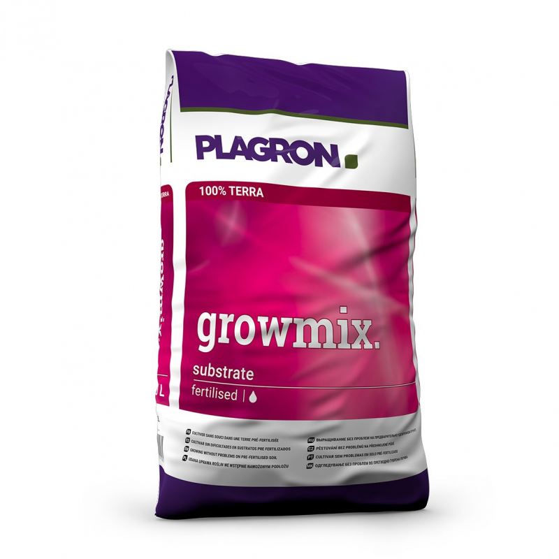 Plagron Growmix Potgrond - 50 Liter - Mineraal voorbemest - Met wormenhumus