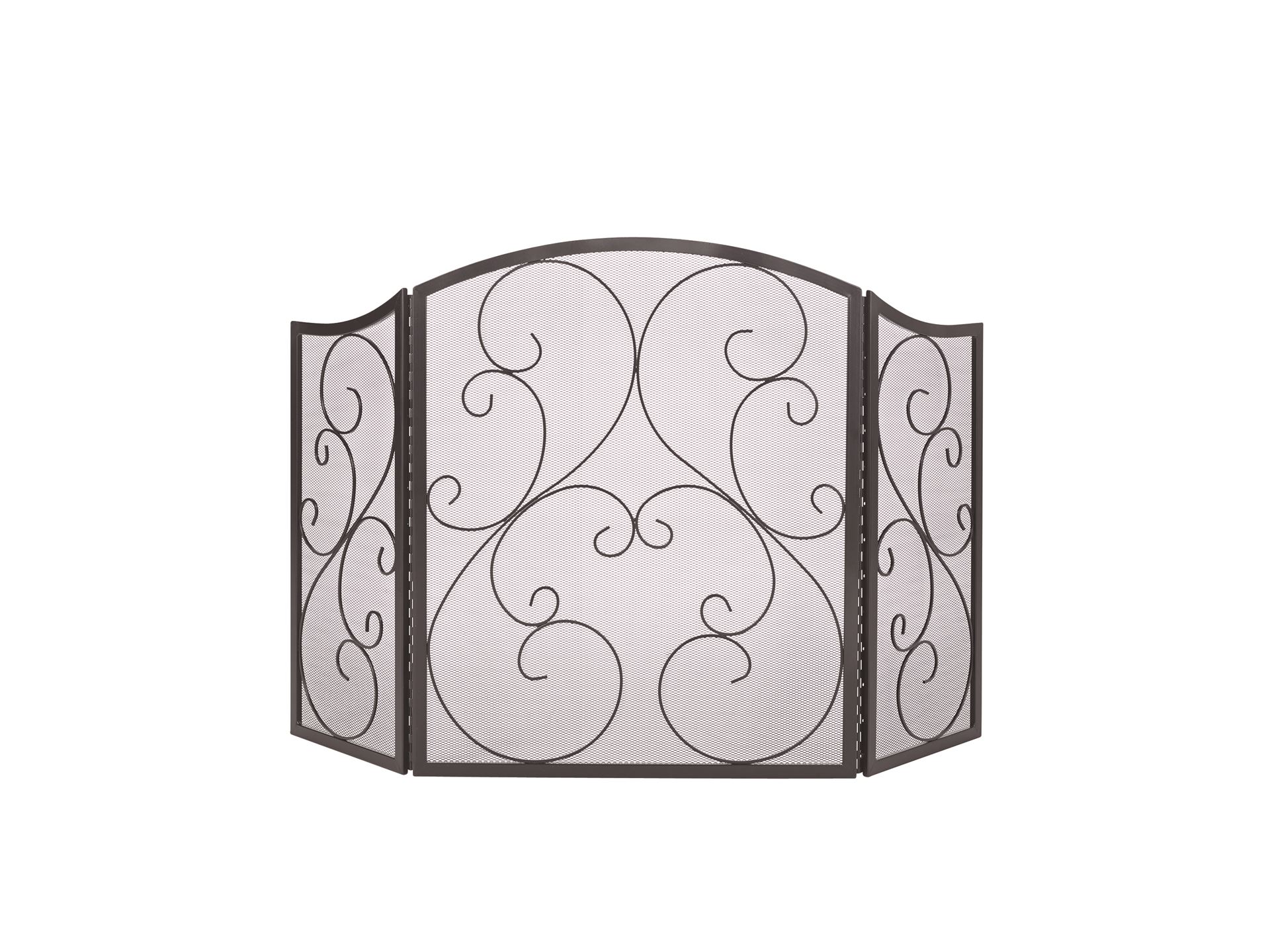 Practo Home haardscherm design classic - 3 x 122 x 75,5 cm - Zwart afbeelding