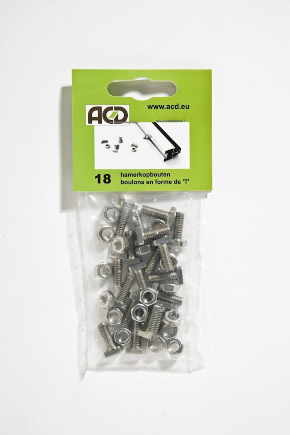ACD Hamerkopbout ACD 18st + moeren afbeelding