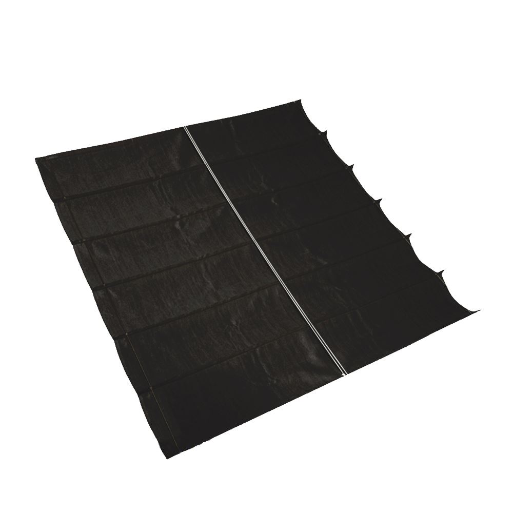 Nesling schaduwdoek Coolfit - harmonica - 290 op 500 cm - zwart afbeelding