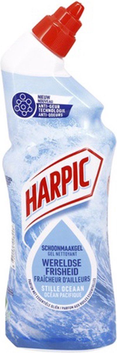 Harpic Wc Gel Stille Oceaan - 750ml - Frisse Geur - Langdurige Frisheid - Hygiënische Reiniging afbeelding