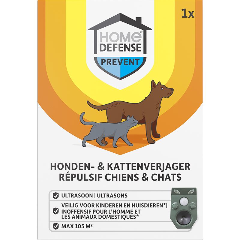 Home Defense Honden&Katten Verjager Ultrasoon - 105m² - Pesticidevrij - Werkt op Zonne-energie afbeelding